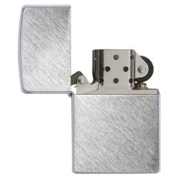 Encendedor Zippo Classic Brushed Chrome Herringbone Sweep 24648 - Plateado