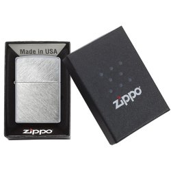 Encendedor Zippo Classic Brushed Chrome Herringbone Sweep 24648 - Plateado