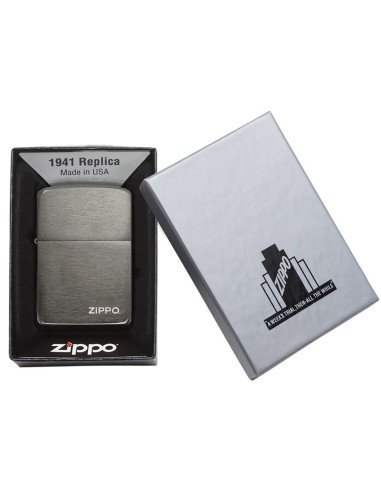 Encendedor Zippo Replica 1941 con Logo 24485 - Plateado