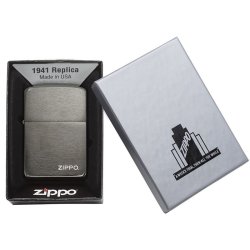 Encendedor Zippo Replica 1941 con Logo 24485 - Plateado