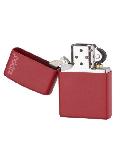 Encendedor Zippo Colors Red Matte con Logo 233ZL - Rojo
