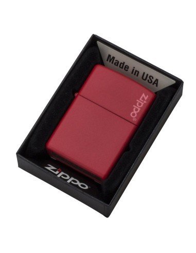 Encendedor Zippo Colors Red Matte con Logo 233ZL - Rojo