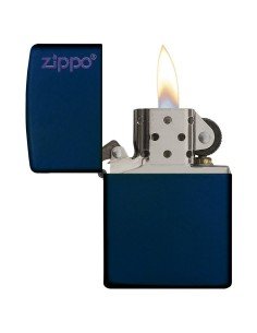 Encendedor Zippo Colors Navy Blue con Logo 239ZL - Azul 2