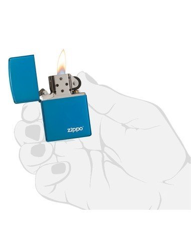 Encendedor Zippo Colors Zapphire con Logo 20446ZL - Azul