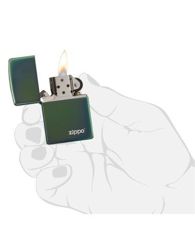Encendedor Zippo Colors Chameleon con Logo 28129ZL - camaleón