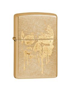 Encendedor Zippo Stamp Skull Lasser Gold Dusk Zippo 29401  - Dorado