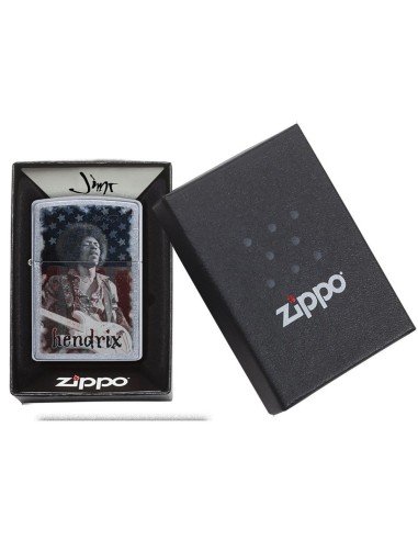 Encendedor Zippo Stamp Jimi Hendrix - Plateado