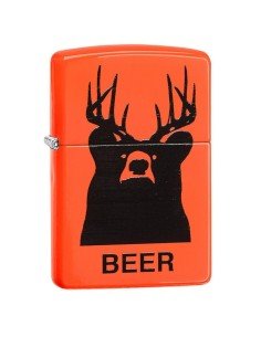 Encendedor Zippo Stamp Neon Orange Beer 29343 - Naranja