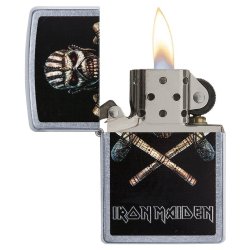 Encendedor Zippo Stamp Zippo Iron Maiden 29434  - Plateado