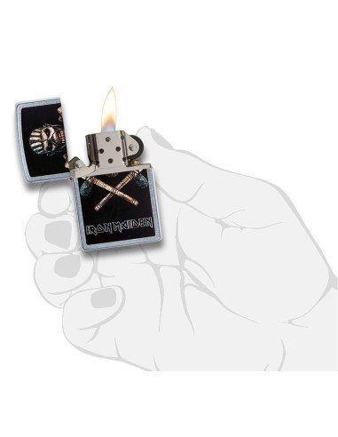 Encendedor Zippo Stamp Zippo Iron Maiden 29434  - Plateado