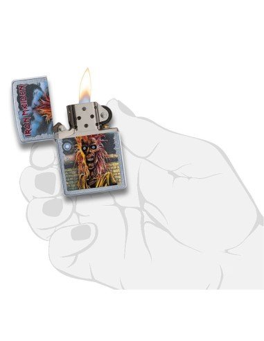 Encendedor Zippo Stamp Zippo Iron Maiden 29433  - Plateado