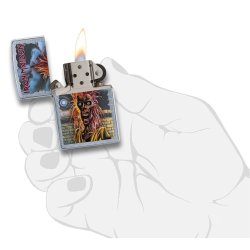 Encendedor Zippo Stamp Zippo Iron Maiden 29433  - Plateado