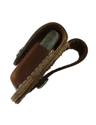 Estuche de Cuero Correa para encendedores Zippo Pouches LPLB - Café