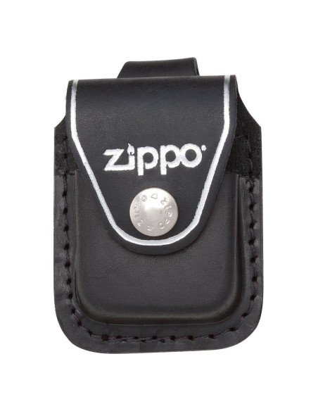 Estuche de Cuero Correa para encendedores Zippo Pouches LPLBK  - Negro