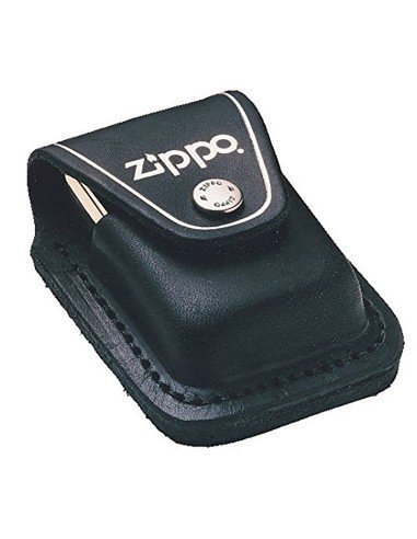 Estuche de Cuero Correa para encendedores Zippo Pouches LPLBK  - Negro