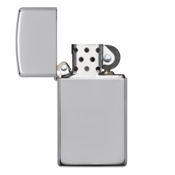 Encendedor Zippo Slim Polish Crome - Plateado Zippo 1610