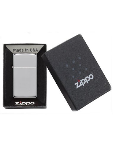 Encendedor Zippo Slim Polish Crome - Plateado Zippo 1610