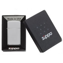 Encendedor Zippo Slim Polish Crome - Plateado Zippo 1610