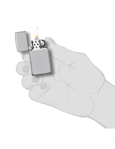 Encendedor Zippo Slim Polish Crome - Plateado Zippo 1610