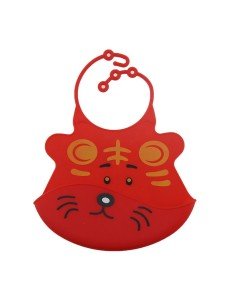 Babero de Silicona Animal Baby Bib Espacial