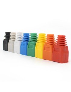 Botas de protección para cables RJ45 UTP Cat 5 5E 6 6A (paq x10)