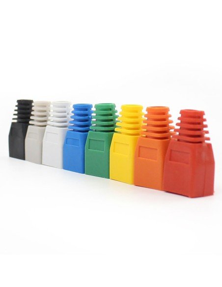 Botas de protección para cables RJ45 UTP Cat 5 5E 6 6A (paq x10)