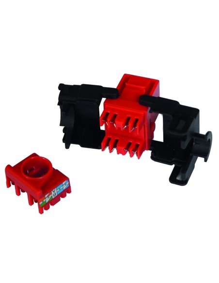 Jack Tooless Cat 5E Powest U/UTP Rojo