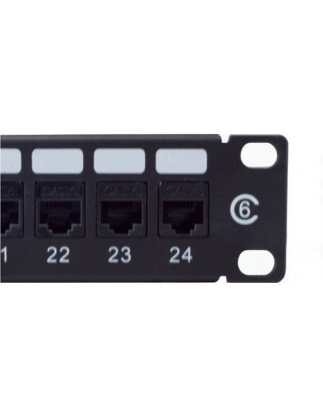 Patch Panel Cat 6 de 24 Puertos 1U Powest