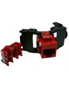 Jack Tooless Cat 6A Powest U/UTP Rojo 2