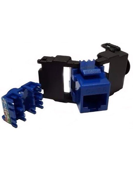 Jack Tooless Cat 6A Powest U/UTP Azul