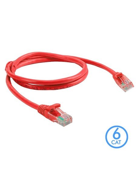 Patch Cord Cat 6 Powest 3ft (1m) Rojo