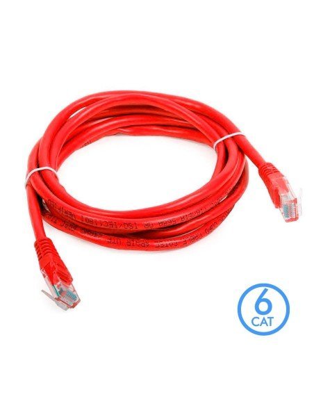 Patch Cord Cat 6 Powest 10ft (3m) Rojo