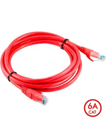 Patch Cord Cat 6A U/UTP Powest 7ft (2m) Rojo