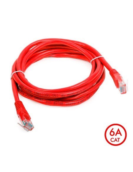 Patch Cord Cat 6A U/UTP Powest 10ft (3m) Rojo