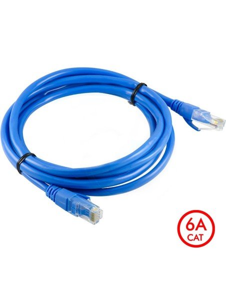 Patch Cord Cat 6A U/UTP Powest 7ft (2m) Azul