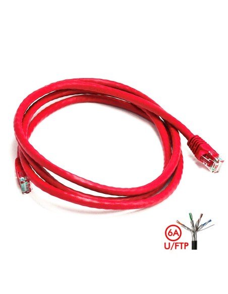 Patch Cord Cat 6A U/FTP Powest 5ft (1,5m) Rojo