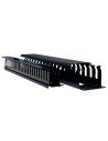 Organizador Horizontal Plástico 2U para instalación en Racks