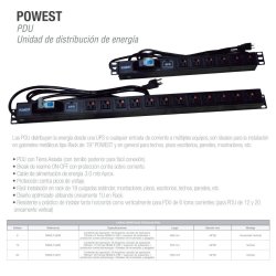 Multitoma Tierra Aislada 12 Salidas para Rack PDU