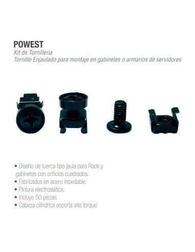 Kit de Tornillería 50 Tuercas 50 tornillos