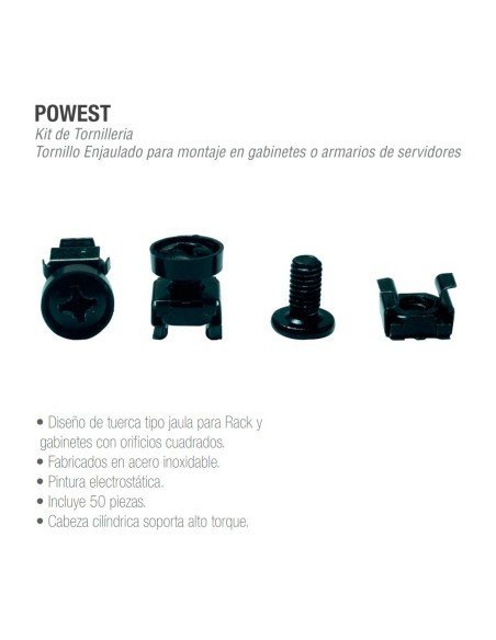 Kit de Tornillería 50 Tuercas 50 tornillos