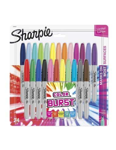 Sharpie Punta Fina Marcador Permanente  (24 unidades)