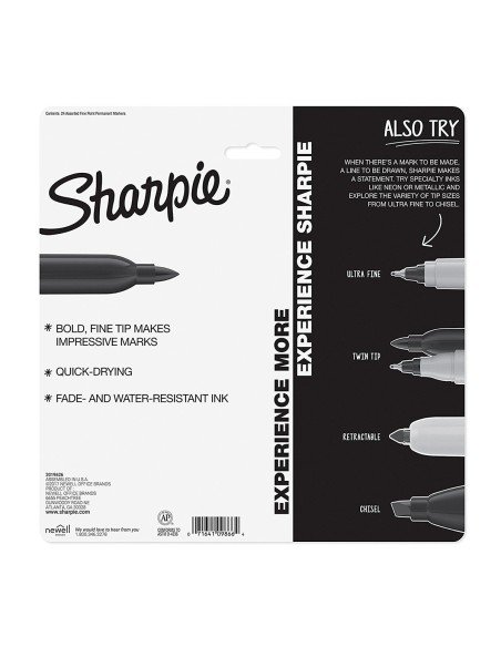 Sharpie Punta Fina Marcador Permanente  (24 unidades)