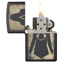 Encendedor Zippo Stamp Iron Stone Zippo & Bubbles 29468 Grey - Gris