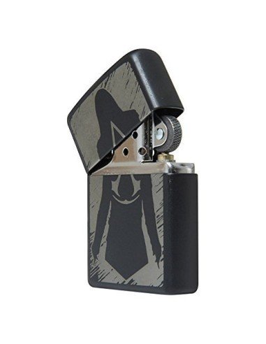 Encendedor Zippo Stamp Iron Stone Zippo & Bubbles 29468 Grey - Gris