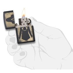 Encendedor Zippo Stamp Iron Stone Zippo & Bubbles 29468 Grey - Gris