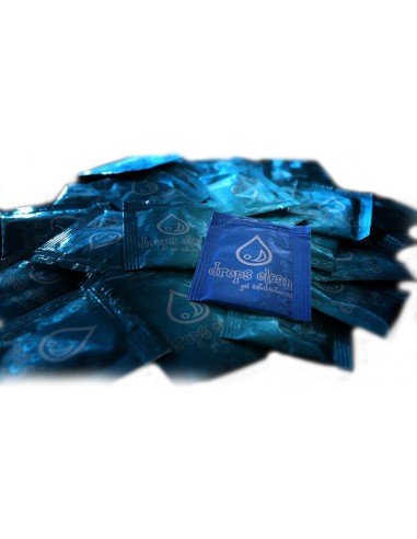 Gel AntiBacterial Drops Clean limpia tus manos paq. x 1000 sachets