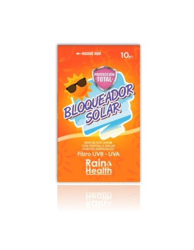Set de 5 Sachets de Bloqueador Solar Rain & Health en Sachet