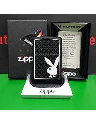 Encendedor Zippo Stamp Play Boy  29578 - Negro Mate