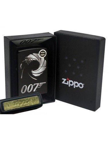 Encendedor Zippo Stamp james bond 007 29566 - negro mate