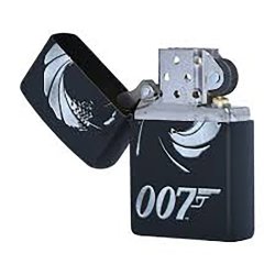 Encendedor Zippo Stamp james bond 007 29566 - negro mate
